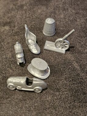 Classic Vintage Monopoly Game Tokens Set